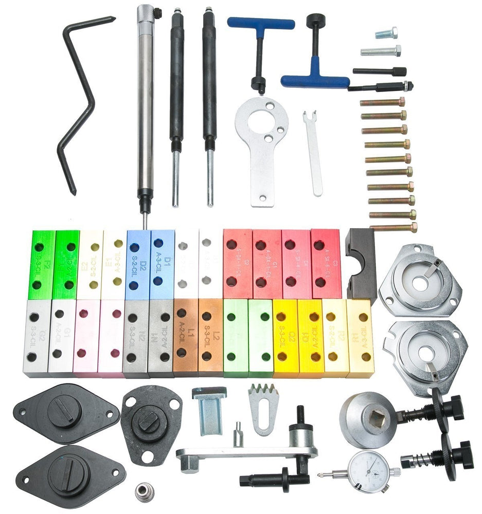 Kit d'outils de calage pour Alfa Romeo Fiat Lancia à code couleur- 63 pcs