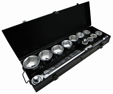 Coffret de douilles 36 - 80 mm carré en 1" - 15 pièces