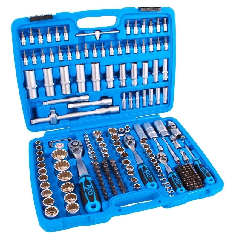 Jeu de douilles GEAR LOCK avec cliquet 192 pièces 1/4
