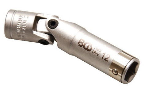 Douille articulée de bougie, (3/8), 12mm