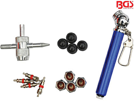 Kit de réparation pour valves de pneus, 14 pièces