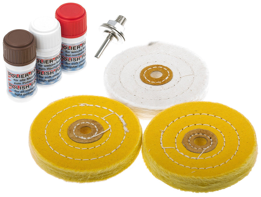 Kit de polissage pour métal doux | 7 pièces