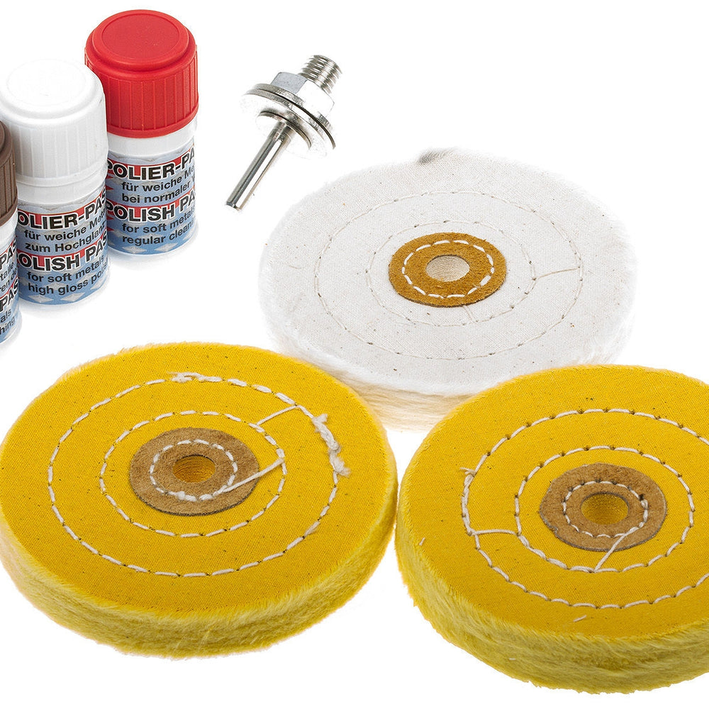 Kit de polissage pour métal doux | 7 pièces