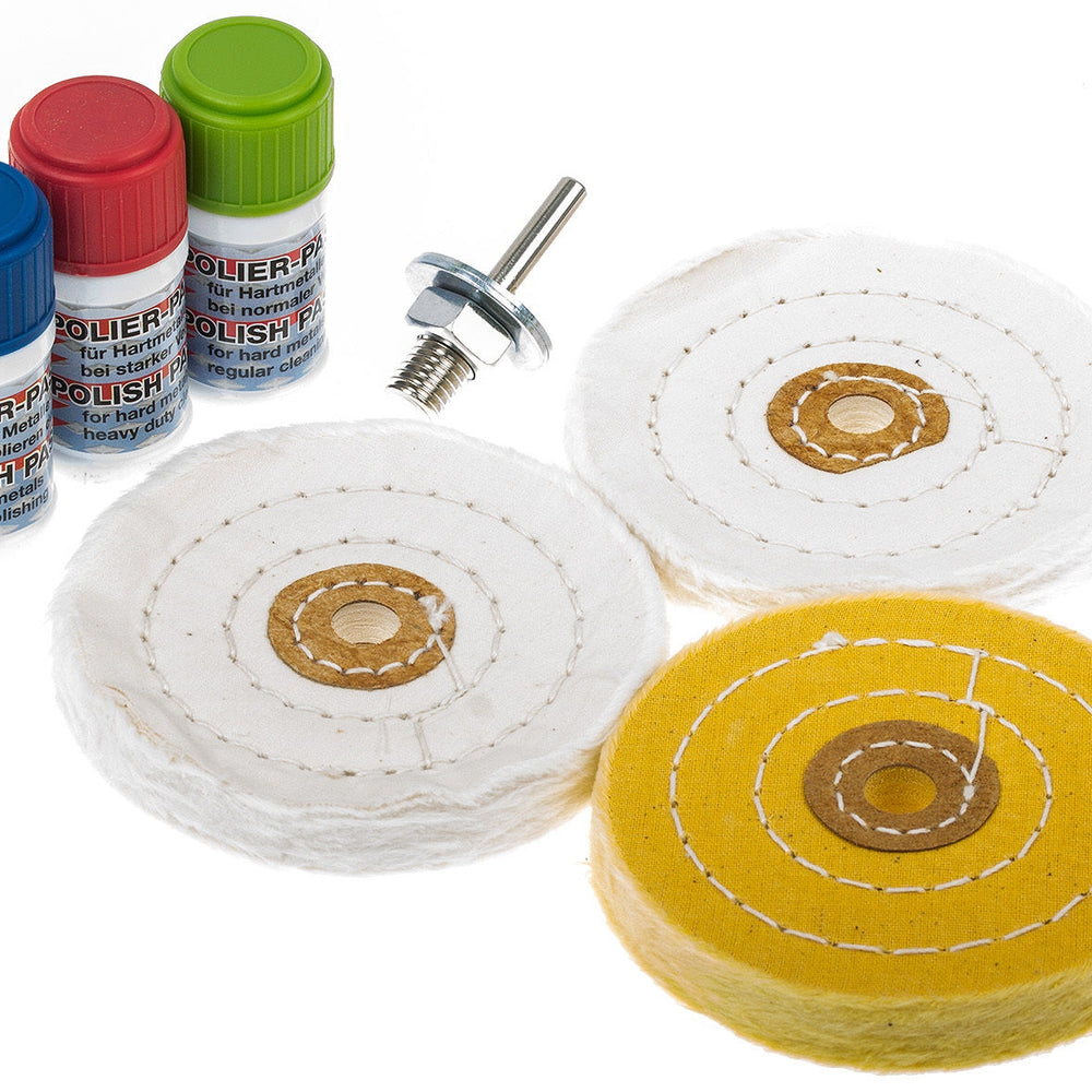 Kit de polissage pour métal dur, 7 pièces