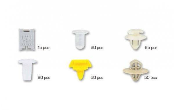 Assortiment de clips de fixation automobiles pour Renault | 300 pièces