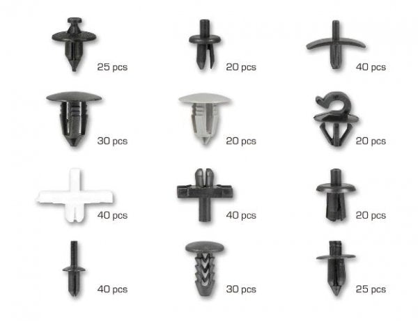 Assortiment de clips de fixation automobiles pour Volvo | 350 pièces