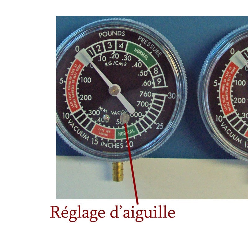 Outil de Synchronisation de Carburateur Vide Testeur avec 4 Manomètres 0-14  Psi