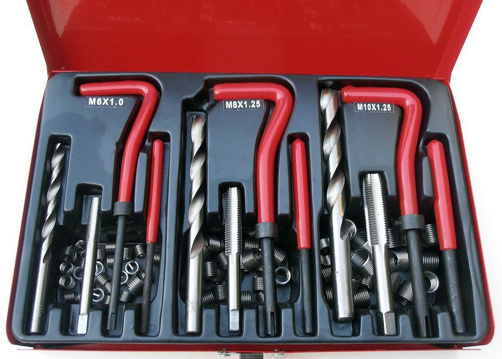 Coffret de réparation de filetages  de type Helicoil de M6 à M10- 88pcs
