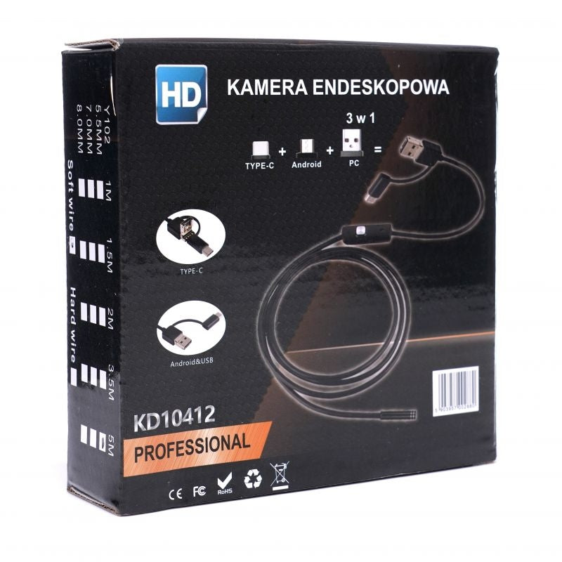 Caméra d'inspection endoscope 3en1