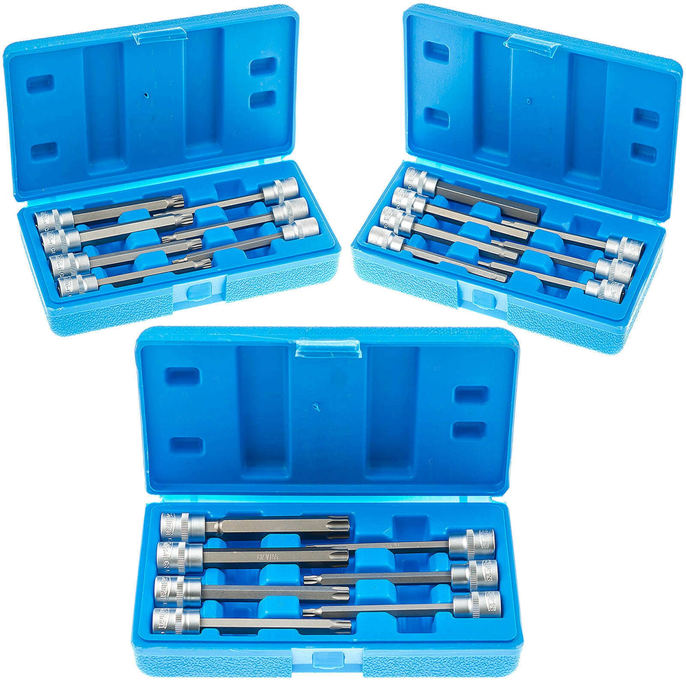 Jeu de clés à douilles, douilles hexagonales Torx internes, six pans pour vis Allen 3/8 