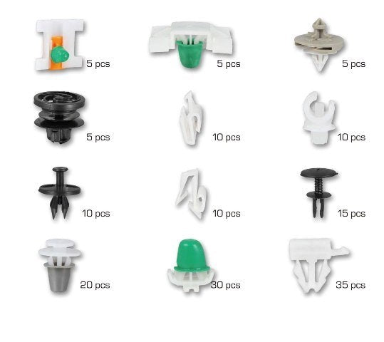 Assortiment de clips de fixation automobiles pour Audi & VW | 160 pièces