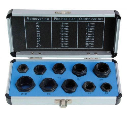 Set d'extracteurs de boulons 9 - 19mm - 10 pcs – weboutillage