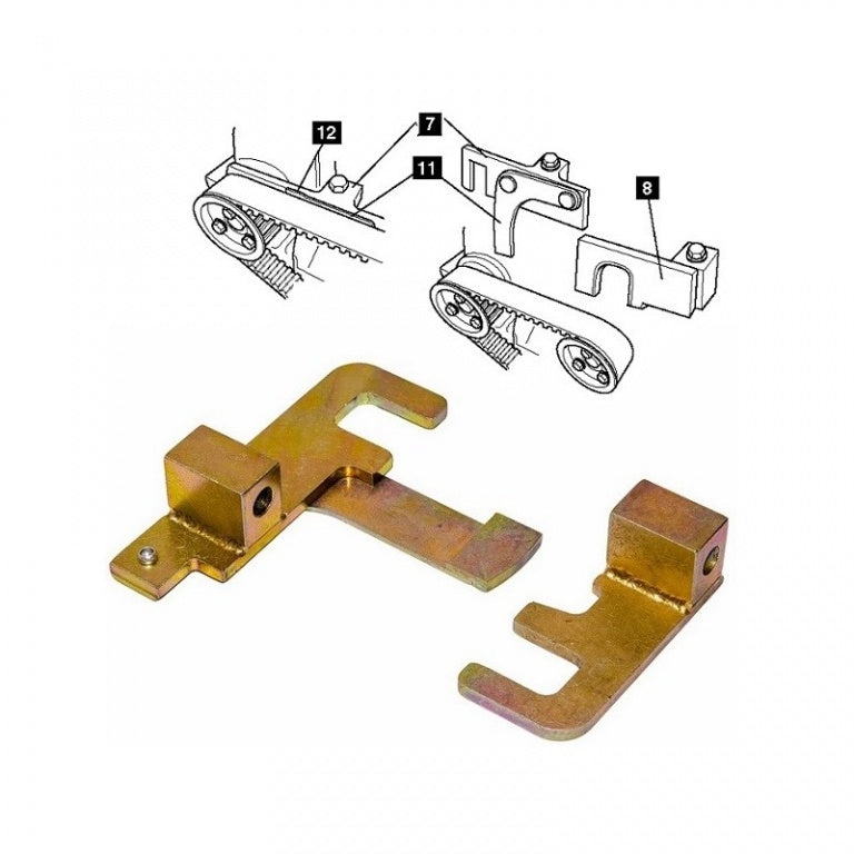 Verrou de synchronisation (plaques de fixation) Renault Opel Nissan 2.2 2.5 dCI